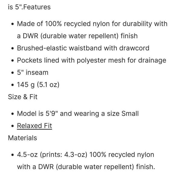 W's Patagonia 5" Baggie Short Little Flippers: Steller Blue XXS - Picture 3 of 7